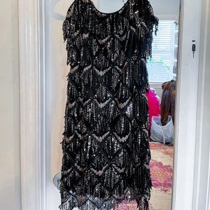 Black mini dress